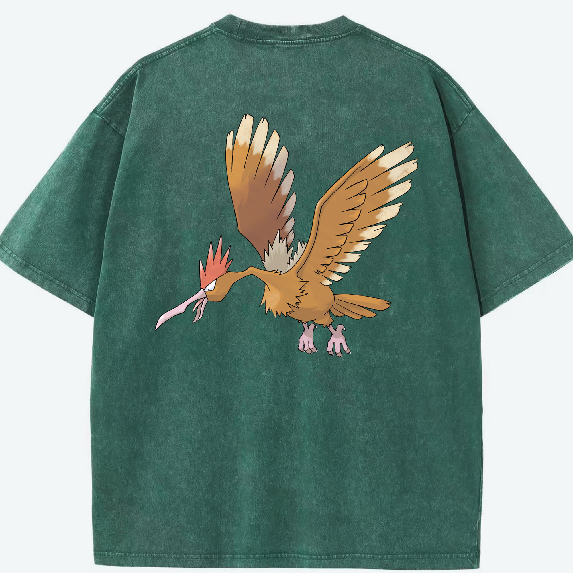 （画像用） ポケットモンスター Pokémon 綿100% ヴィンテージ風 半袖Tシャツ（背面プリント）